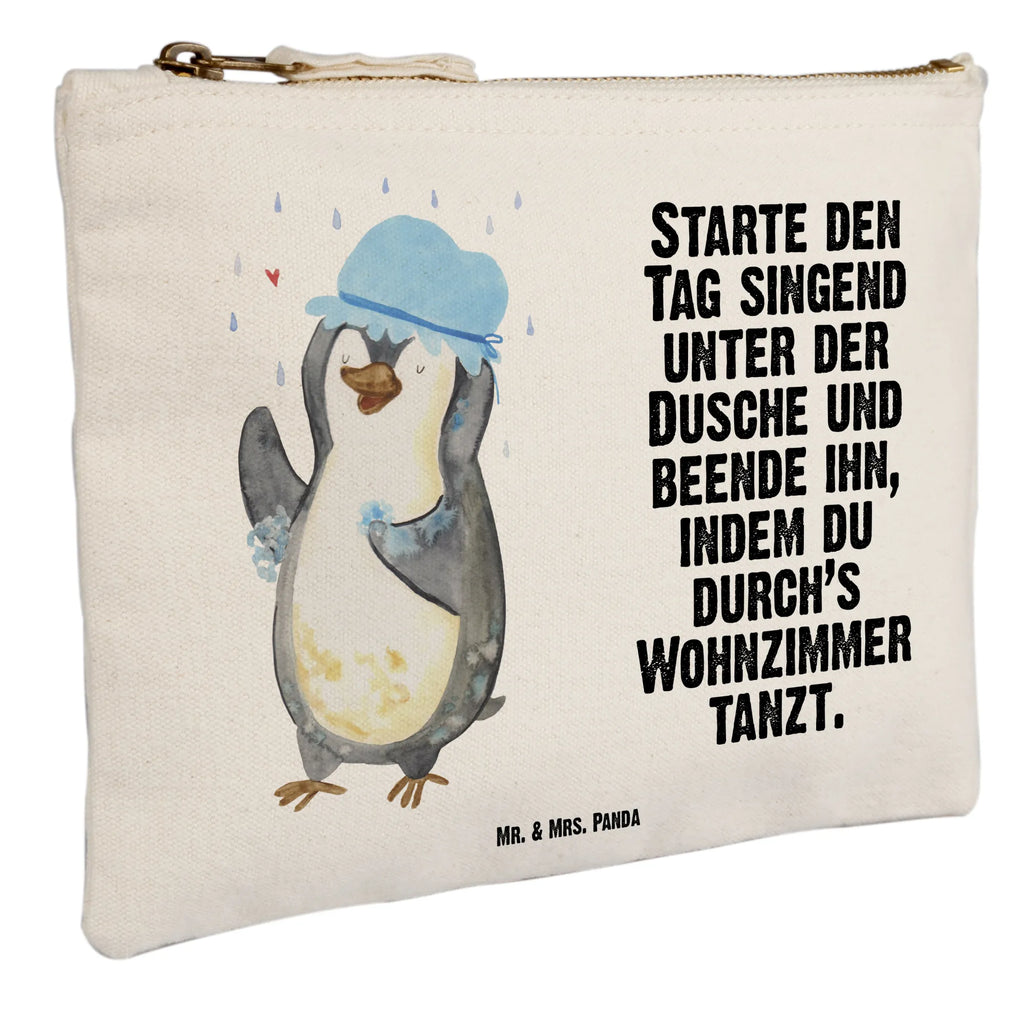 Make-up bag Penguin have a shower Schminkbeutel, beauty tasche, Stiftemäppchen, Etui, Kosmetiktasche, Schminktasche, Federmappe, pencil case, aufbewahrungstasche, toiletry bag, pinsel tasche, utensilientasche, Mäppchen, aufbewahrungsbeutel, kosmetiktäschchen, Kosmetikbeutel, beauty case, Kulturtasche, Kulturbeutel, Waschbeutel, Schlampermäppchen, Schminktäschchen, Waschtasche, Pinguin, Neustart, Neuanfang, glücklich sein, Dusche, Lebensmotto, Duschen, Pinguine, Motivation