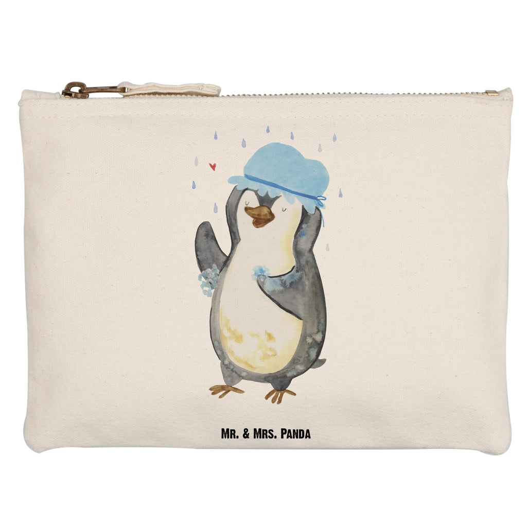 Make-up bag Penguin have a shower Schminkbeutel, beauty tasche, Stiftemäppchen, Etui, Kosmetiktasche, Schminktasche, Federmappe, pencil case, aufbewahrungstasche, toiletry bag, pinsel tasche, utensilientasche, Mäppchen, aufbewahrungsbeutel, kosmetiktäschchen, Kosmetikbeutel, beauty case, Kulturtasche, Kulturbeutel, Waschbeutel, Schlampermäppchen, Schminktäschchen, Waschtasche, Pinguin, Neustart, Neuanfang, glücklich sein, Dusche, Lebensmotto, Duschen, Pinguine, Motivation