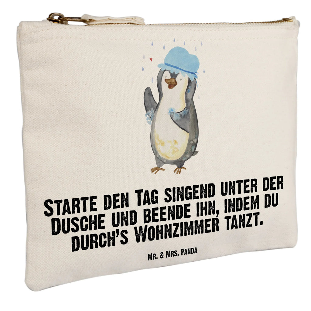 Make-up bag Penguin have a shower Schminkbeutel, beauty tasche, Stiftemäppchen, Etui, Kosmetiktasche, Schminktasche, Federmappe, pencil case, aufbewahrungstasche, toiletry bag, pinsel tasche, utensilientasche, Mäppchen, aufbewahrungsbeutel, kosmetiktäschchen, Kosmetikbeutel, beauty case, Kulturtasche, Kulturbeutel, Waschbeutel, Schlampermäppchen, Schminktäschchen, Waschtasche, Pinguin, Neustart, Neuanfang, glücklich sein, Dusche, Lebensmotto, Duschen, Pinguine, Motivation