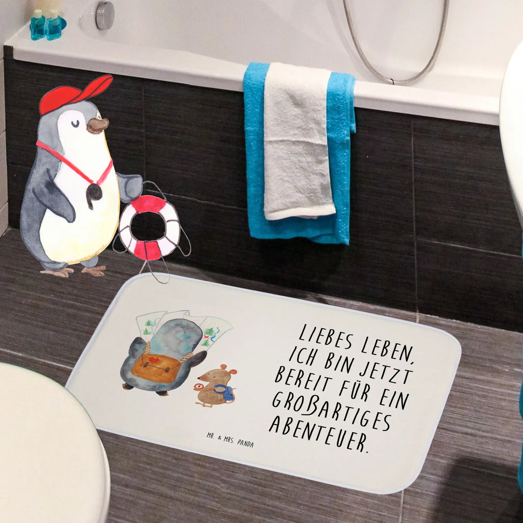 Bath mat Penguin & Mouse Hiker Duschvorleger, duschmatte, badezimmerteppiche, Badläufer, Badematte, duschmatten, rutschfeste matte, Teppich Fürs Bad, Badezimmer Matte, fußmatte bad, badezimmervorleger, badmatten, Badteppich, Badvorleger, wannenvorleger, bad läufer, Bad Fußmatte, badezimmermatte, Badezimmerteppich, badezimmer läufer, teppich für bad, badezimmermatten, Pinguin, Pinguine, Abenteurer, Roadtrip, Wanderlust, Abenteuer, Ausflug, Wandern