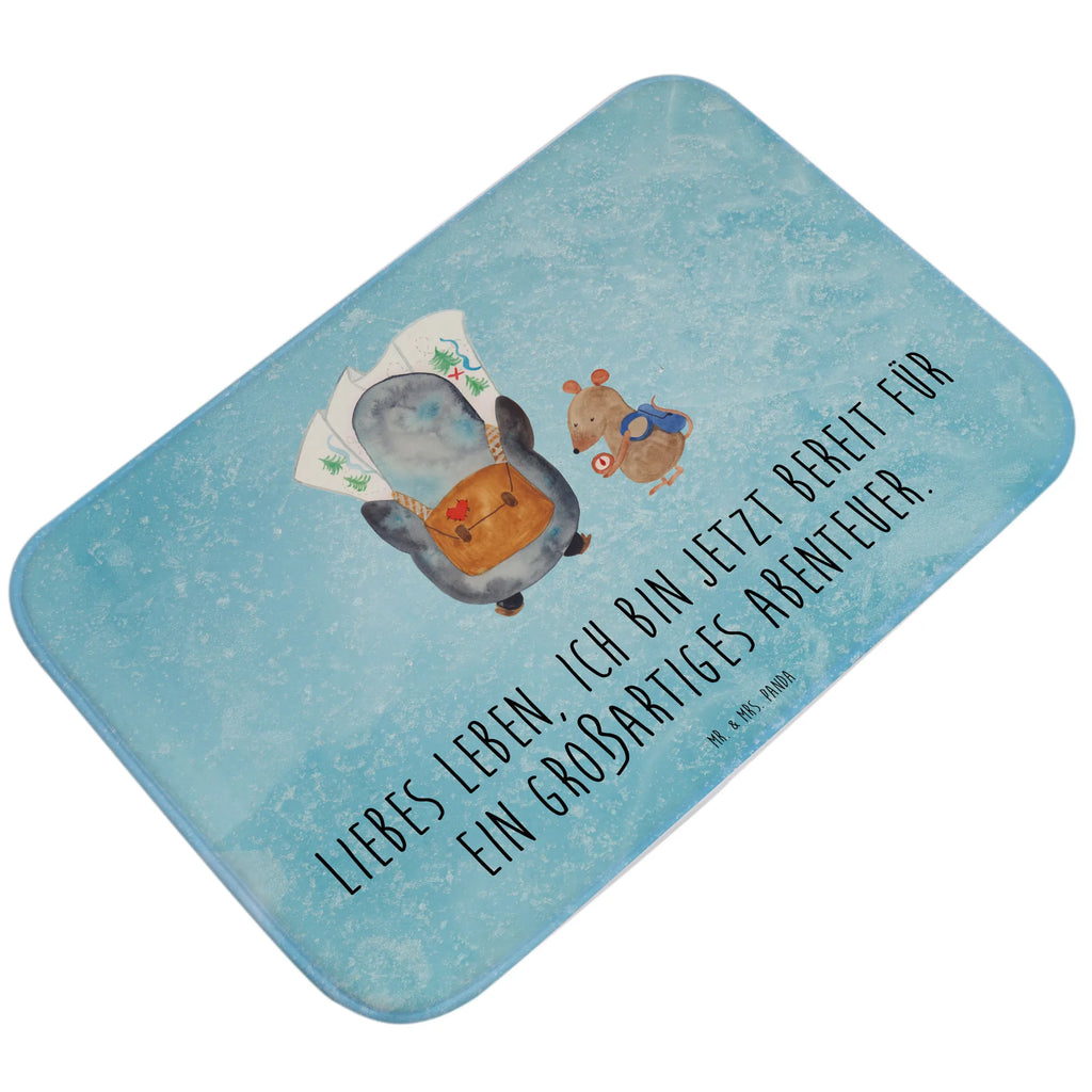 Bath mat Penguin & Mouse Hiker Duschvorleger, duschmatte, badezimmerteppiche, Badläufer, Badematte, duschmatten, rutschfeste matte, Teppich Fürs Bad, Badezimmer Matte, fußmatte bad, badezimmervorleger, badmatten, Badteppich, Badvorleger, wannenvorleger, bad läufer, Bad Fußmatte, badezimmermatte, Badezimmerteppich, badezimmer läufer, teppich für bad, badezimmermatten, Pinguin, Pinguine, Abenteurer, Roadtrip, Wanderlust, Abenteuer, Ausflug, Wandern