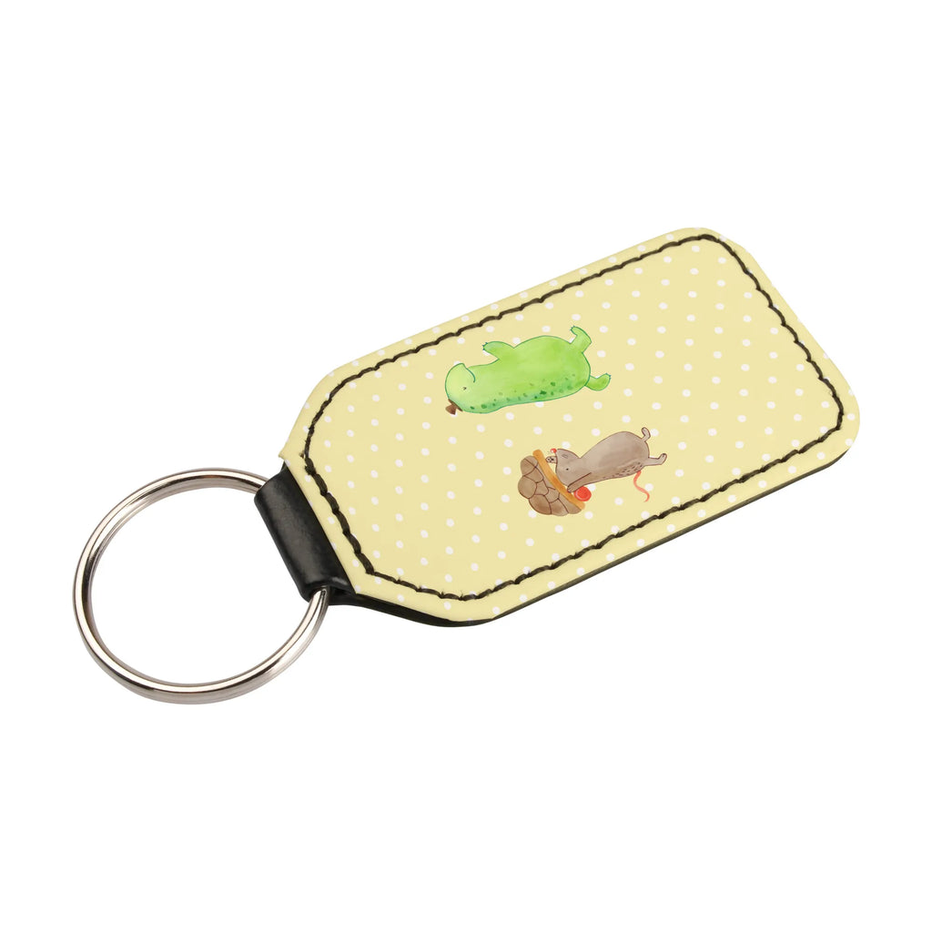 Rectangular key ring tortoise Mouse pendant, keychain, lucky charm, key ring, bag pendant, turtle, tortoise, reptile, ancient creature, cute, sweet, gift, gift ideas, birthday gift, illustrated, funny, turtle gift items, funny turtle gifts, pet turtles, mom, best friend, sister or daughter, turtle lover, mouse, best friends, girlfriends, friends