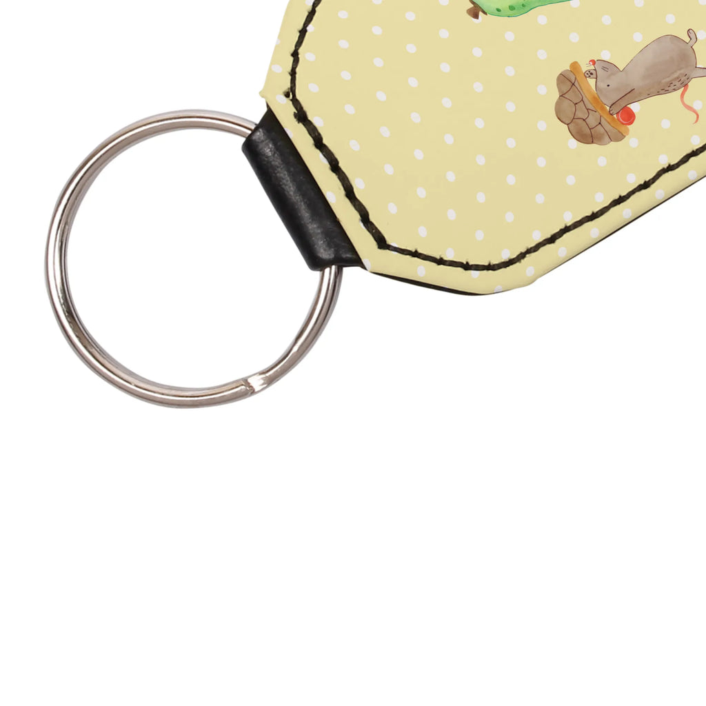 Rectangular key ring tortoise Mouse pendant, keychain, lucky charm, key ring, bag pendant, turtle, tortoise, reptile, ancient creature, cute, sweet, gift, gift ideas, birthday gift, illustrated, funny, turtle gift items, funny turtle gifts, pet turtles, mom, best friend, sister or daughter, turtle lover, mouse, best friends, girlfriends, friends