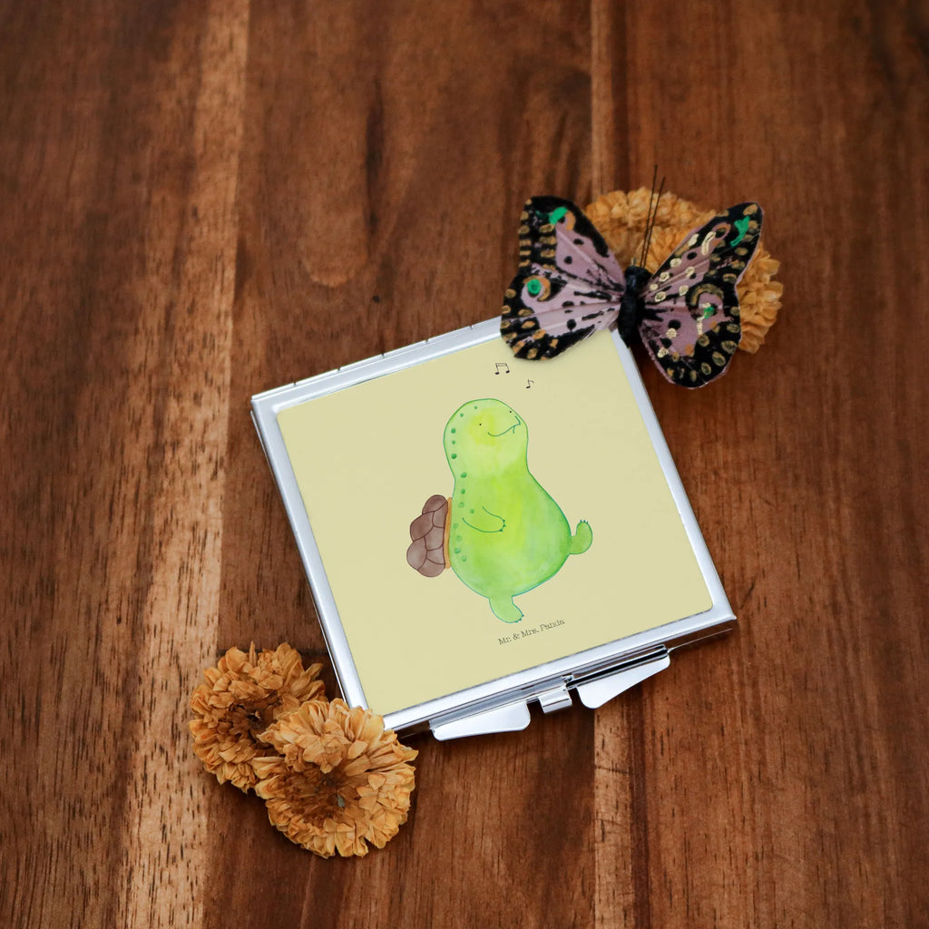 Handbag mirror tortoise Pipes mirror, silver, handbag, make up, square, make-up mirror, turtle, tortoise, reptile, ancient creature, cute, sweet, gift, gift ideas, birthday gift, illustrated, funny, turtle gift items, funny turtle gifts, pet turtles, mom, best friend, sister or daughter, turtle lover, new beginning, depression, turtles, joy of life, happy, motivation, happiness, separation