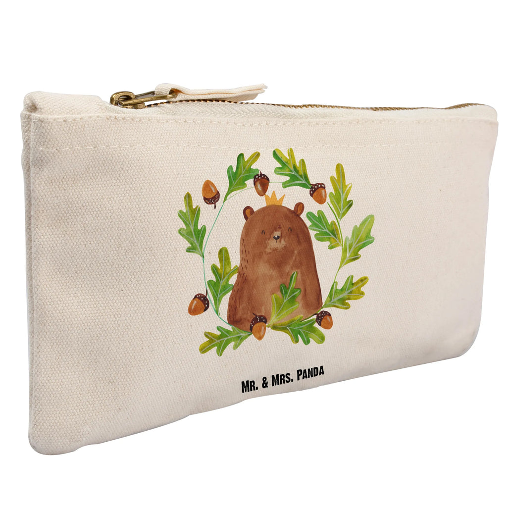 Schminktasche Bär König Schlampermäppchen, pencil case, utensilientasche, Waschbeutel, Etui, Mäppchen, Kulturbeutel, Stiftemäppchen, kosmetiktäschchen, Kulturtasche, toiletry bag, Schminktäschchen, beauty case, Schminkbeutel, beauty tasche, Federmappe, Kosmetiktasche, Kosmetikbeutel, aufbewahrungstasche, aufbewahrungsbeutel, pinsel tasche, Waschtasche, Schminktasche, Bär, Teddybär, Teddy, Dad, Daddy, Vater, Weltbester Papa, Papa, Papi, Papa Bär, Bester Vater, Vatertag, Bester Papa