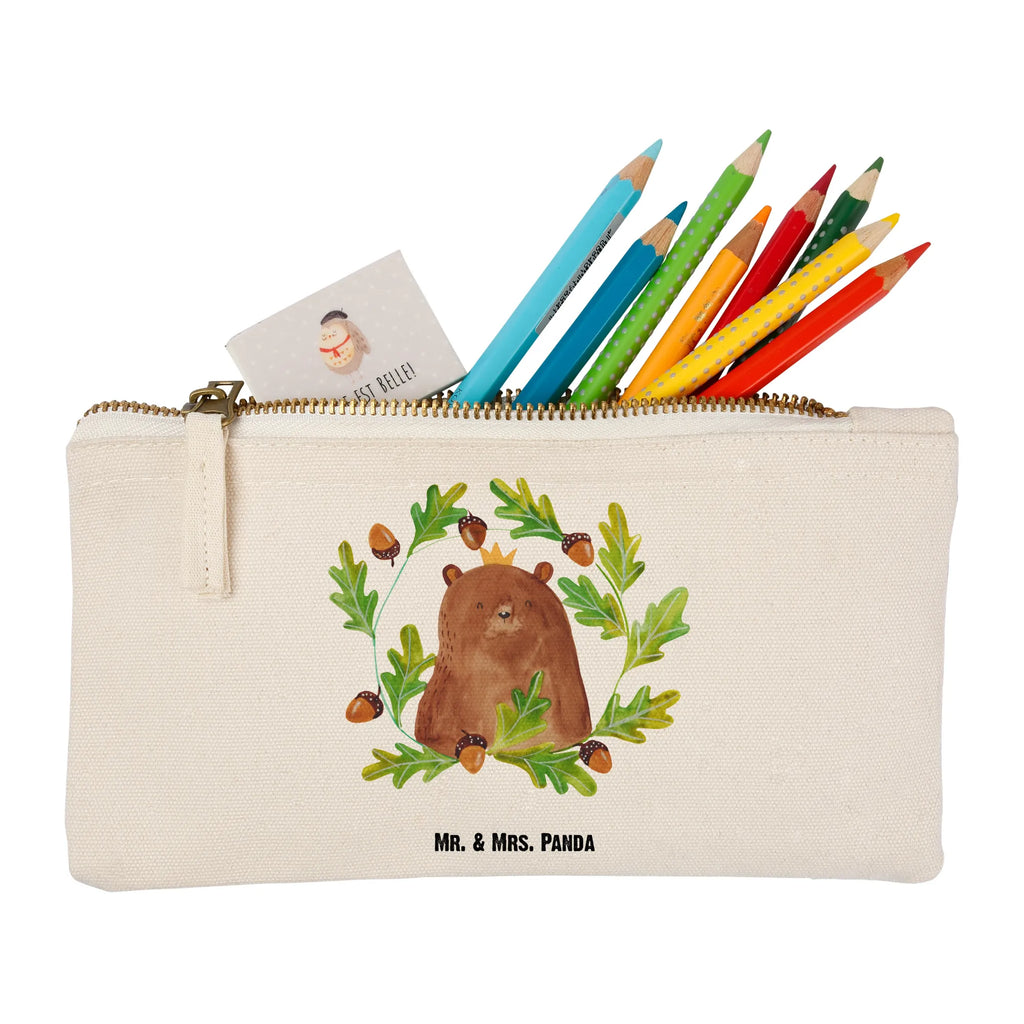 Schminktasche Bär König Schlampermäppchen, pencil case, utensilientasche, Waschbeutel, Etui, Mäppchen, Kulturbeutel, Stiftemäppchen, kosmetiktäschchen, Kulturtasche, toiletry bag, Schminktäschchen, beauty case, Schminkbeutel, beauty tasche, Federmappe, Kosmetiktasche, Kosmetikbeutel, aufbewahrungstasche, aufbewahrungsbeutel, pinsel tasche, Waschtasche, Schminktasche, Bär, Teddybär, Teddy, Dad, Daddy, Vater, Weltbester Papa, Papa, Papi, Papa Bär, Bester Vater, Vatertag, Bester Papa