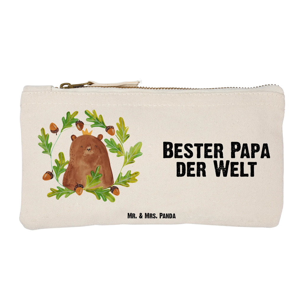 Schminktasche Bär König Schlampermäppchen, pencil case, utensilientasche, Waschbeutel, Etui, Mäppchen, Kulturbeutel, Stiftemäppchen, kosmetiktäschchen, Kulturtasche, toiletry bag, Schminktäschchen, beauty case, Schminkbeutel, beauty tasche, Federmappe, Kosmetiktasche, Kosmetikbeutel, aufbewahrungstasche, aufbewahrungsbeutel, pinsel tasche, Waschtasche, Schminktasche, Bär, Teddybär, Teddy, Dad, Daddy, Vater, Weltbester Papa, Papa, Papi, Papa Bär, Bester Vater, Vatertag, Bester Papa