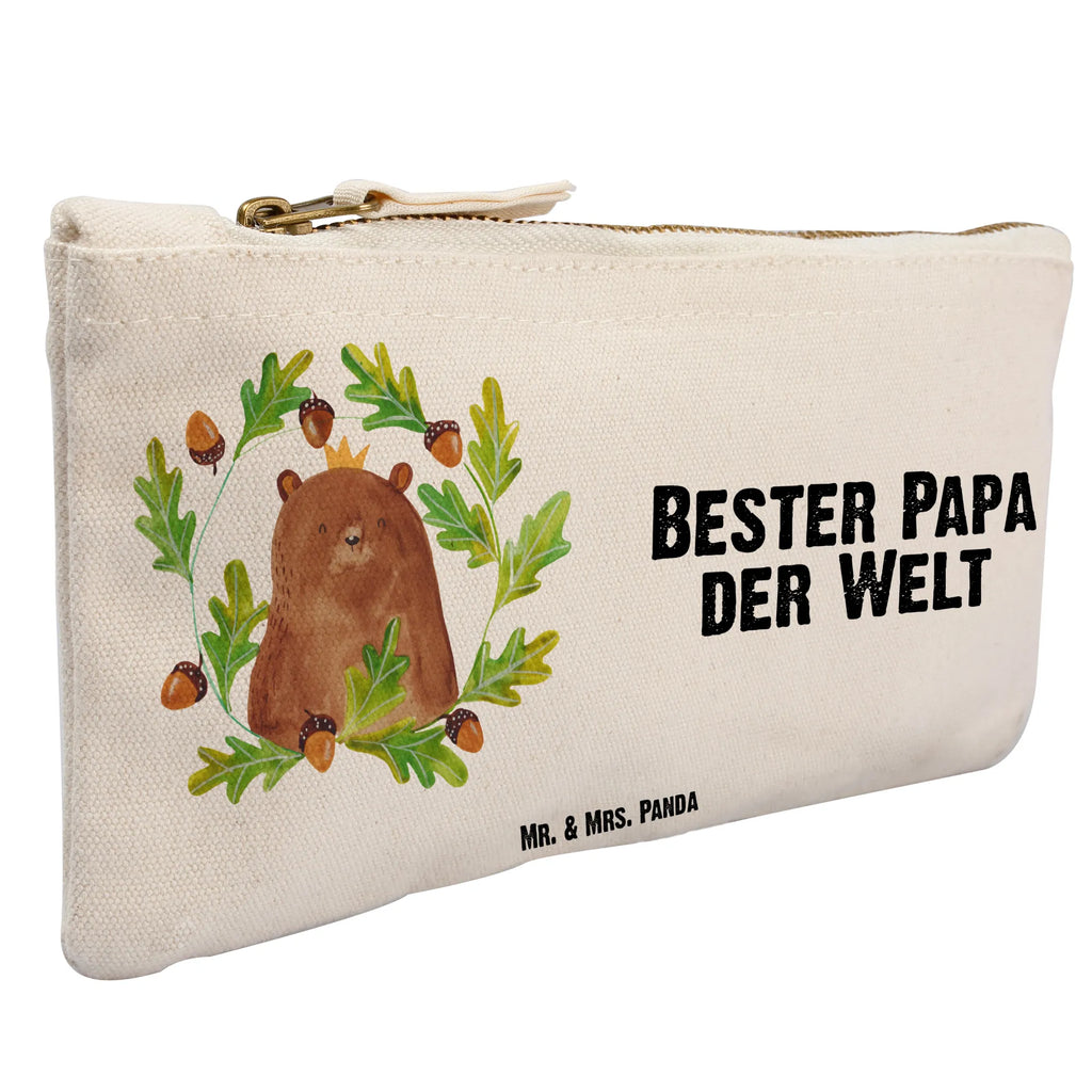 Schminktasche Bär König Schlampermäppchen, pencil case, utensilientasche, Waschbeutel, Etui, Mäppchen, Kulturbeutel, Stiftemäppchen, kosmetiktäschchen, Kulturtasche, toiletry bag, Schminktäschchen, beauty case, Schminkbeutel, beauty tasche, Federmappe, Kosmetiktasche, Kosmetikbeutel, aufbewahrungstasche, aufbewahrungsbeutel, pinsel tasche, Waschtasche, Schminktasche, Bär, Teddybär, Teddy, Dad, Daddy, Vater, Weltbester Papa, Papa, Papi, Papa Bär, Bester Vater, Vatertag, Bester Papa