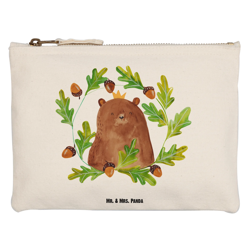 Schminktasche Bär König Schlampermäppchen, pencil case, utensilientasche, Waschbeutel, Etui, Mäppchen, Kulturbeutel, Stiftemäppchen, kosmetiktäschchen, Kulturtasche, toiletry bag, Schminktäschchen, beauty case, Schminkbeutel, beauty tasche, Federmappe, Kosmetiktasche, Kosmetikbeutel, aufbewahrungstasche, aufbewahrungsbeutel, pinsel tasche, Waschtasche, Schminktasche, Bär, Teddybär, Teddy, Dad, Daddy, Vater, Weltbester Papa, Papa, Papi, Papa Bär, Bester Vater, Vatertag, Bester Papa