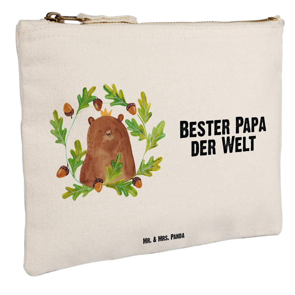 Schminktasche Bär König Schlampermäppchen, pencil case, utensilientasche, Waschbeutel, Etui, Mäppchen, Kulturbeutel, Stiftemäppchen, kosmetiktäschchen, Kulturtasche, toiletry bag, Schminktäschchen, beauty case, Schminkbeutel, beauty tasche, Federmappe, Kosmetiktasche, Kosmetikbeutel, aufbewahrungstasche, aufbewahrungsbeutel, pinsel tasche, Waschtasche, Schminktasche, Bär, Teddybär, Teddy, Dad, Daddy, Vater, Weltbester Papa, Papa, Papi, Papa Bär, Bester Vater, Vatertag, Bester Papa
