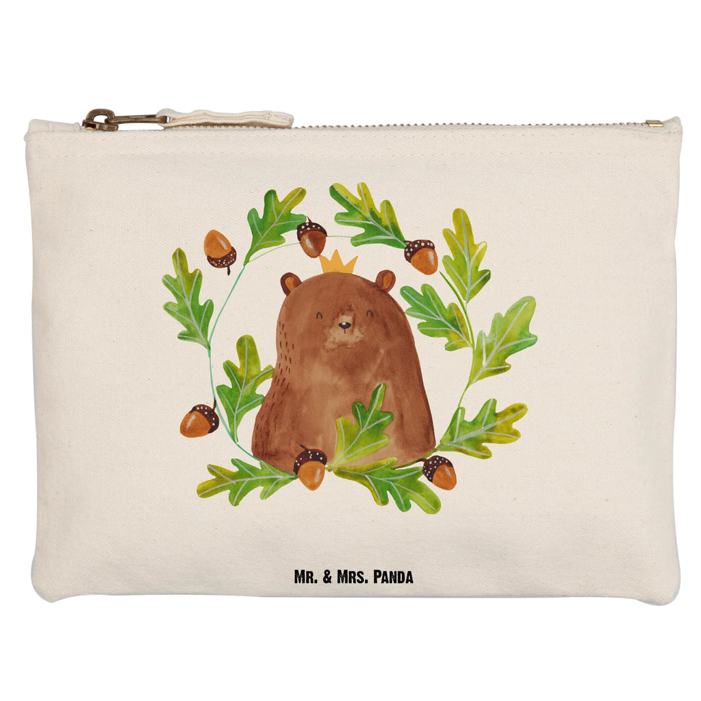 Schminktasche Bär König Schlampermäppchen, pencil case, utensilientasche, Waschbeutel, Etui, Mäppchen, Kulturbeutel, Stiftemäppchen, kosmetiktäschchen, Kulturtasche, toiletry bag, Schminktäschchen, beauty case, Schminkbeutel, beauty tasche, Federmappe, Kosmetiktasche, Kosmetikbeutel, aufbewahrungstasche, aufbewahrungsbeutel, pinsel tasche, Waschtasche, Schminktasche, Bär, Teddybär, Teddy, Dad, Daddy, Vater, Weltbester Papa, Papa, Papi, Papa Bär, Bester Vater, Vatertag, Bester Papa