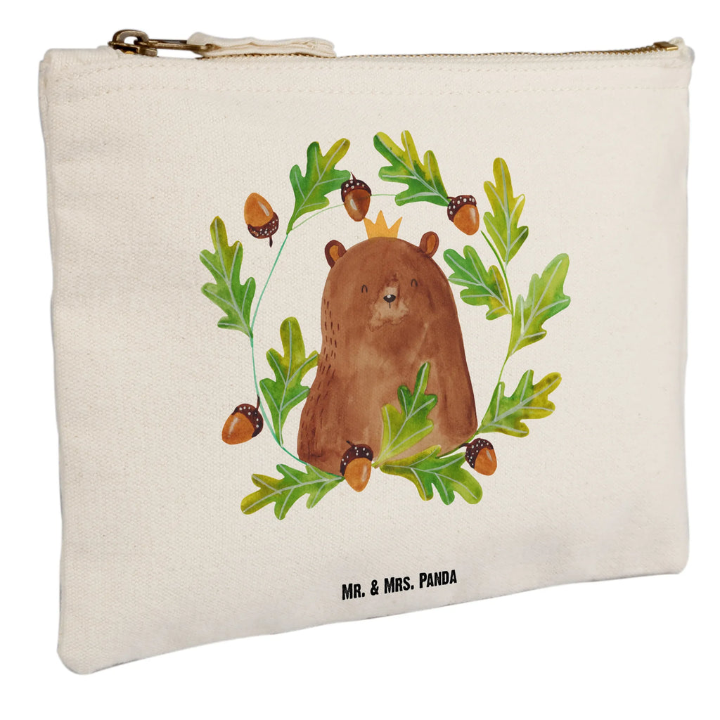 Schminktasche Bär König Schlampermäppchen, pencil case, utensilientasche, Waschbeutel, Etui, Mäppchen, Kulturbeutel, Stiftemäppchen, kosmetiktäschchen, Kulturtasche, toiletry bag, Schminktäschchen, beauty case, Schminkbeutel, beauty tasche, Federmappe, Kosmetiktasche, Kosmetikbeutel, aufbewahrungstasche, aufbewahrungsbeutel, pinsel tasche, Waschtasche, Schminktasche, Bär, Teddybär, Teddy, Dad, Daddy, Vater, Weltbester Papa, Papa, Papi, Papa Bär, Bester Vater, Vatertag, Bester Papa