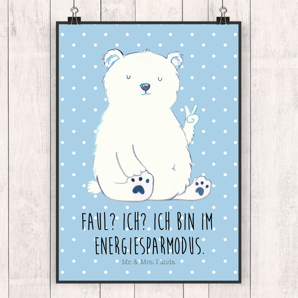 Plakat Niedźwiedź polarny leniwy kunstdruck poster, Deko Bild, Posterdruck, Wanddeko Bild, kunstposter, Designposter, kunst für die wand, grafikposter, drucke, Bild, Wandschmuck, Plakat, Mr. & Mrs. Panda Poster, wandkunst, Kunstdruck, Wanddekoration, Poster, Bild für Wand, Wandbild, Wandposter, wanddruck, wanddeko, Teddybär, Bär, Teddy, Entspannen, Bürojob, Homeoffice, Nordpol, Büro, Arbeitsplatz, Faul, Relaxen, Eisbär, Arbeit