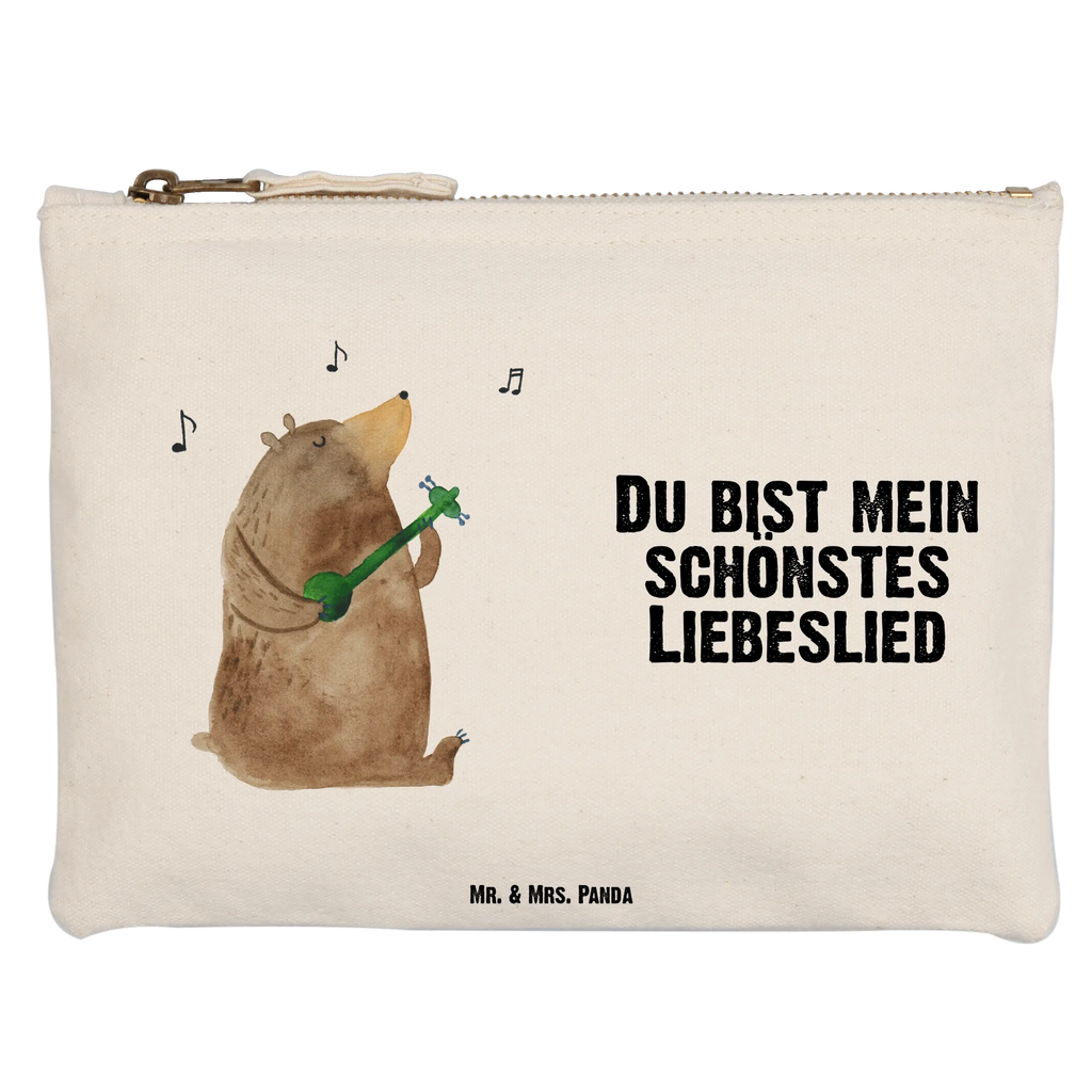 Schminktasche Bär Lied Waschbeutel, Etui, Kulturtasche, aufbewahrungsbeutel, beauty case, Schminktäschchen, beauty tasche, Schminktasche, Schlampermäppchen, Stiftemäppchen, Kulturbeutel, pinsel tasche, Kosmetiktasche, toiletry bag, pencil case, Kosmetikbeutel, Waschtasche, Federmappe, aufbewahrungstasche, Schminkbeutel, Mäppchen, utensilientasche, kosmetiktäschchen, Bär, Teddybär, Teddy, Freundin, Spruch, Herz, Geschenk, Partner, Bärchen, Valentinstag, Liebe, Lied, Bear, Song, Valentine, Liebeslied, Frau