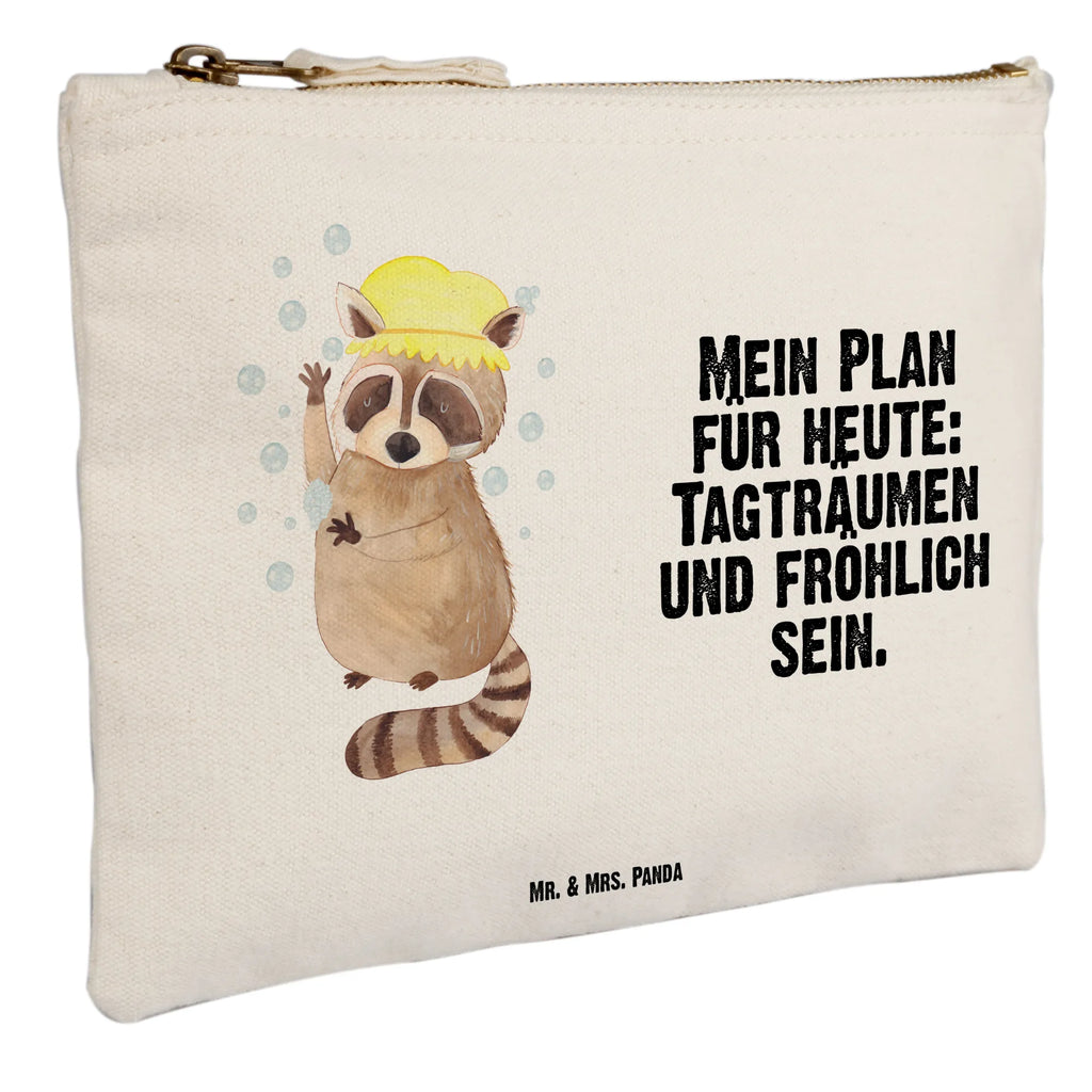 Make-up bag Raccoon Waschtasche, pinsel tasche, aufbewahrungstasche, Kosmetiktasche, beauty tasche, Etui, Schminkbeutel, Schminktasche, Mäppchen, Schminktäschchen, pencil case, Schlampermäppchen, aufbewahrungsbeutel, Kulturbeutel, Federmappe, Kulturtasche, Waschbeutel, kosmetiktäschchen, toiletry bag, Stiftemäppchen, utensilientasche, Kosmetikbeutel, beauty case, Tiermotive, Tiere, Lustige Sprüche, Gute Laune, Fröhlich, Tagträumen, Waschen, Waschbär, Plan, Seifenblasen