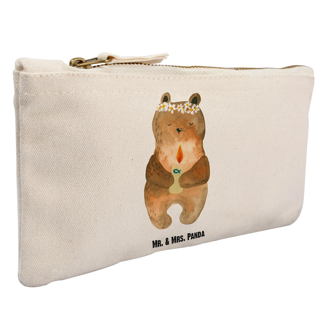 torebka na makijaż Niedźwiedź Komunia Schminkbeutel, utensilientasche, Kosmetikbeutel, Waschbeutel, Waschtasche, pencil case, Schminktäschchen, Federmappe, Stiftemäppchen, Schminktasche, pinsel tasche, kosmetiktäschchen, toiletry bag, Kulturtasche, beauty tasche, Schlampermäppchen, aufbewahrungsbeutel, Kosmetiktasche, Kulturbeutel, beauty case, aufbewahrungstasche, Etui, Mäppchen, Bär, Teddybär, Teddy, Gottes Segen, Kommunion, Katholisch, Taufkerze