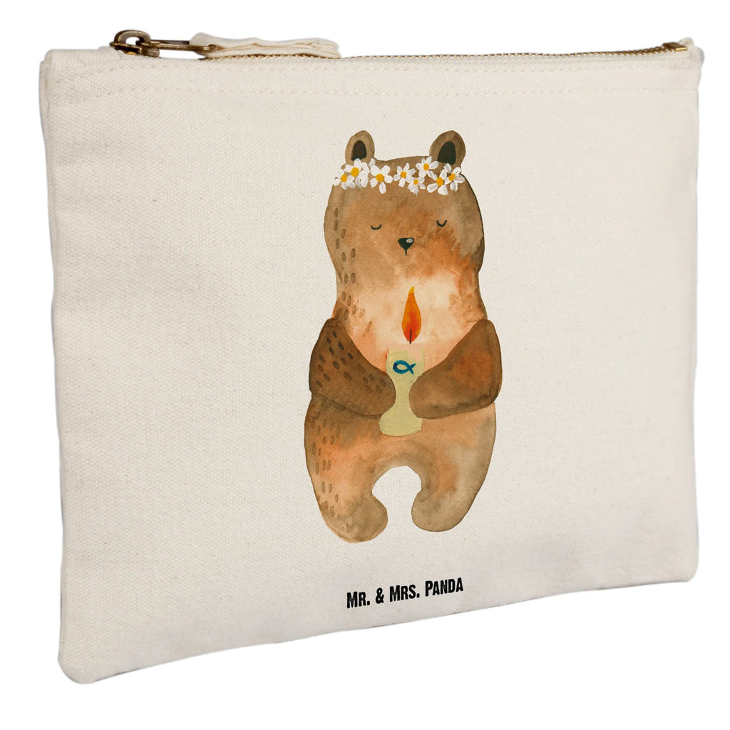 torebka na makijaż Niedźwiedź Komunia Schminkbeutel, utensilientasche, Kosmetikbeutel, Waschbeutel, Waschtasche, pencil case, Schminktäschchen, Federmappe, Stiftemäppchen, Schminktasche, pinsel tasche, kosmetiktäschchen, toiletry bag, Kulturtasche, beauty tasche, Schlampermäppchen, aufbewahrungsbeutel, Kosmetiktasche, Kulturbeutel, beauty case, aufbewahrungstasche, Etui, Mäppchen, Bär, Teddybär, Teddy, Gottes Segen, Kommunion, Katholisch, Taufkerze