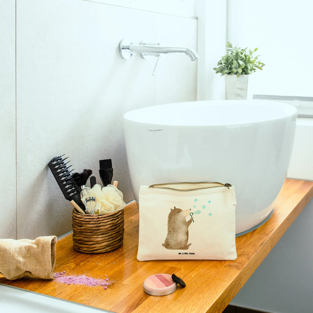 Make-up bag bear soap bubbles beauty tasche, Kosmetiktasche, pinsel tasche, Mäppchen, Federmappe, Waschtasche, utensilientasche, kosmetiktäschchen, Kulturtasche, toiletry bag, Schminkbeutel, aufbewahrungstasche, beauty case, aufbewahrungsbeutel, Waschbeutel, Schminktasche, Schlampermäppchen, Kosmetikbeutel, Stiftemäppchen, Schminktäschchen, pencil case, Etui, Kulturbeutel, Bär, Teddybär, Teddy, Seifenblasen Bär Lustig Sein Glücklich Traurig Happy