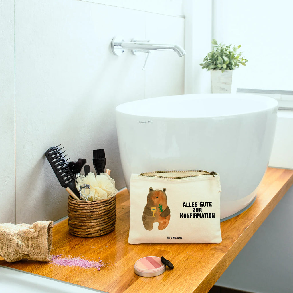 Make-up bag bear confirmation Mäppchen, Stiftemäppchen, Federmappe, Etui, aufbewahrungstasche, Kosmetikbeutel, beauty tasche, Schminktasche, Schminkbeutel, Kulturtasche, Waschtasche, Waschbeutel, beauty case, pencil case, utensilientasche, kosmetiktäschchen, Kosmetiktasche, aufbewahrungsbeutel, Schlampermäppchen, Kulturbeutel, pinsel tasche, toiletry bag, Schminktäschchen, Bär, Teddybär, Teddy, Evangelisch, Kirche, Konfirmation, Gottesdienst