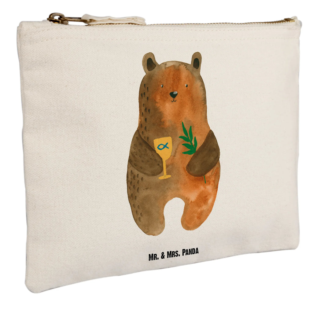 Make-up bag bear confirmation Mäppchen, Stiftemäppchen, Federmappe, Etui, aufbewahrungstasche, Kosmetikbeutel, beauty tasche, Schminktasche, Schminkbeutel, Kulturtasche, Waschtasche, Waschbeutel, beauty case, pencil case, utensilientasche, kosmetiktäschchen, Kosmetiktasche, aufbewahrungsbeutel, Schlampermäppchen, Kulturbeutel, pinsel tasche, toiletry bag, Schminktäschchen, Bär, Teddybär, Teddy, Evangelisch, Kirche, Konfirmation, Gottesdienst