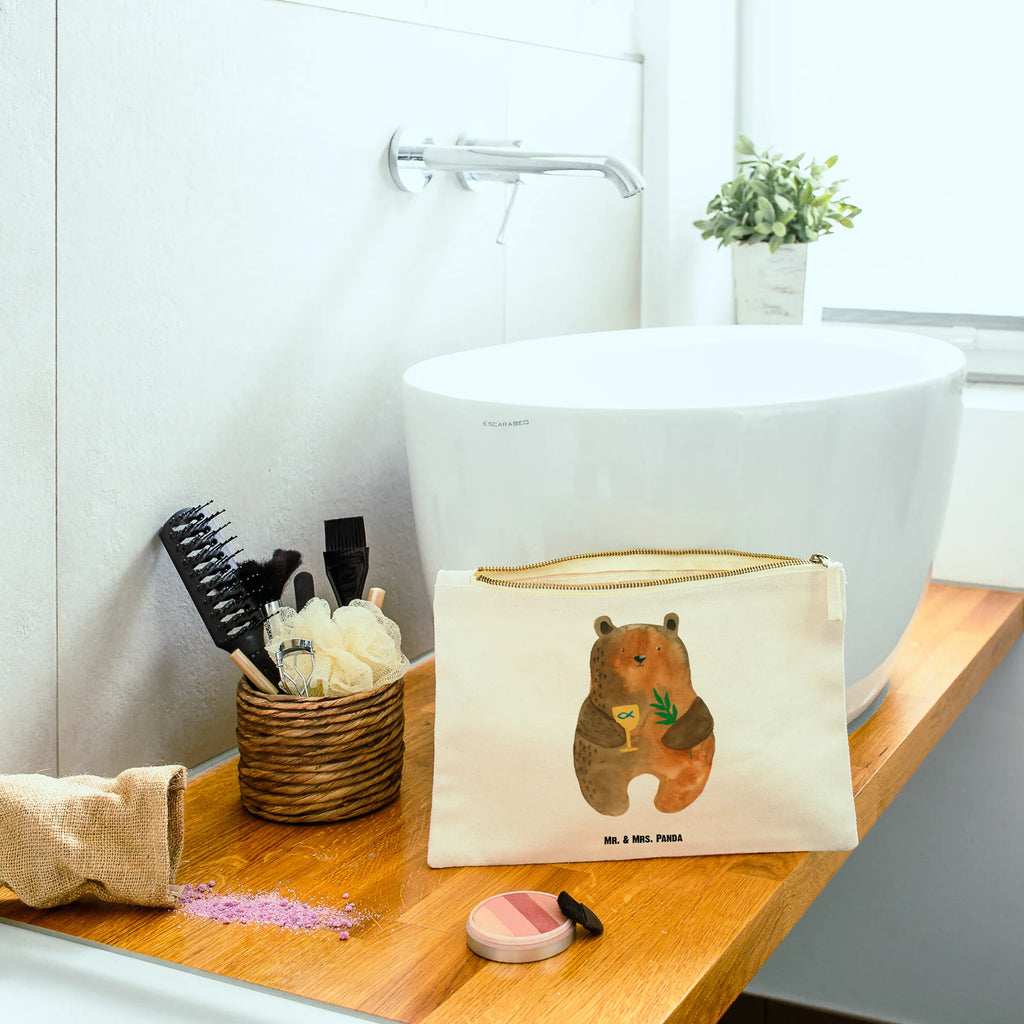 Make-up bag bear confirmation Mäppchen, Stiftemäppchen, Federmappe, Etui, aufbewahrungstasche, Kosmetikbeutel, beauty tasche, Schminktasche, Schminkbeutel, Kulturtasche, Waschtasche, Waschbeutel, beauty case, pencil case, utensilientasche, kosmetiktäschchen, Kosmetiktasche, aufbewahrungsbeutel, Schlampermäppchen, Kulturbeutel, pinsel tasche, toiletry bag, Schminktäschchen, Bär, Teddybär, Teddy, Evangelisch, Kirche, Konfirmation, Gottesdienst