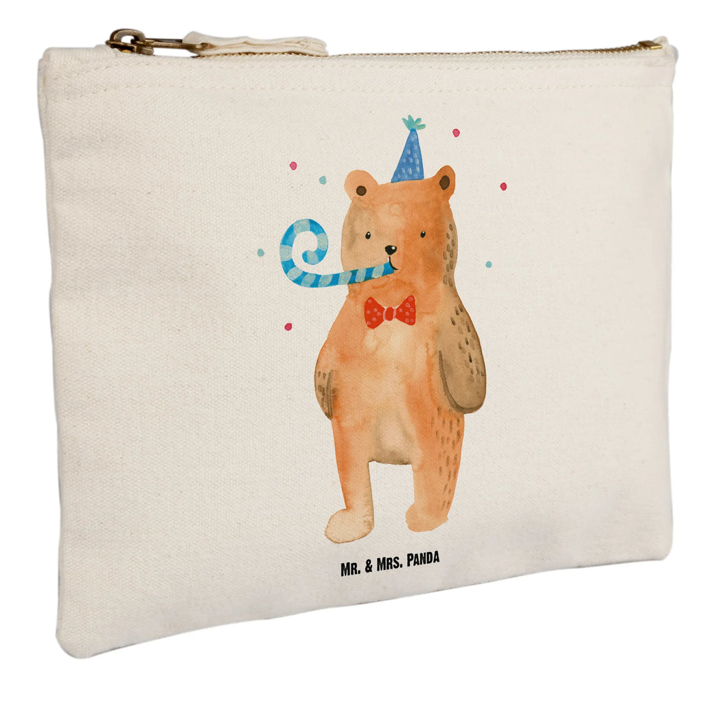 torebka na makijaż Niedźwiedź urodziny beauty tasche, aufbewahrungstasche, Etui, Kulturtasche, Kosmetikbeutel, Waschbeutel, Mäppchen, utensilientasche, Kulturbeutel, pencil case, Kosmetiktasche, aufbewahrungsbeutel, Federmappe, Schminkbeutel, kosmetiktäschchen, beauty case, Schminktäschchen, Stiftemäppchen, Waschtasche, toiletry bag, Schminktasche, Schlampermäppchen, pinsel tasche, Bär, Teddybär, Teddy, Happy Birthday, Glückwunsch, Geburtstag, Alles Gute