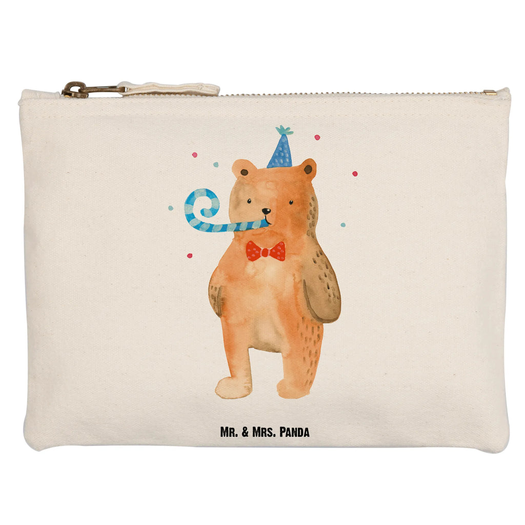 torebka na makijaż Niedźwiedź urodziny beauty tasche, aufbewahrungstasche, Etui, Kulturtasche, Kosmetikbeutel, Waschbeutel, Mäppchen, utensilientasche, Kulturbeutel, pencil case, Kosmetiktasche, aufbewahrungsbeutel, Federmappe, Schminkbeutel, kosmetiktäschchen, beauty case, Schminktäschchen, Stiftemäppchen, Waschtasche, toiletry bag, Schminktasche, Schlampermäppchen, pinsel tasche, Bär, Teddybär, Teddy, Happy Birthday, Glückwunsch, Geburtstag, Alles Gute