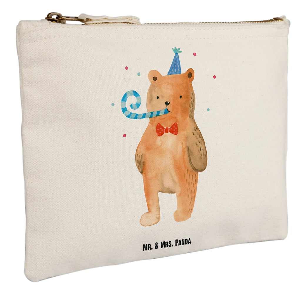 torebka na makijaż Niedźwiedź urodziny beauty tasche, aufbewahrungstasche, Etui, Kulturtasche, Kosmetikbeutel, Waschbeutel, Mäppchen, utensilientasche, Kulturbeutel, pencil case, Kosmetiktasche, aufbewahrungsbeutel, Federmappe, Schminkbeutel, kosmetiktäschchen, beauty case, Schminktäschchen, Stiftemäppchen, Waschtasche, toiletry bag, Schminktasche, Schlampermäppchen, pinsel tasche, Bär, Teddybär, Teddy, Happy Birthday, Glückwunsch, Geburtstag, Alles Gute