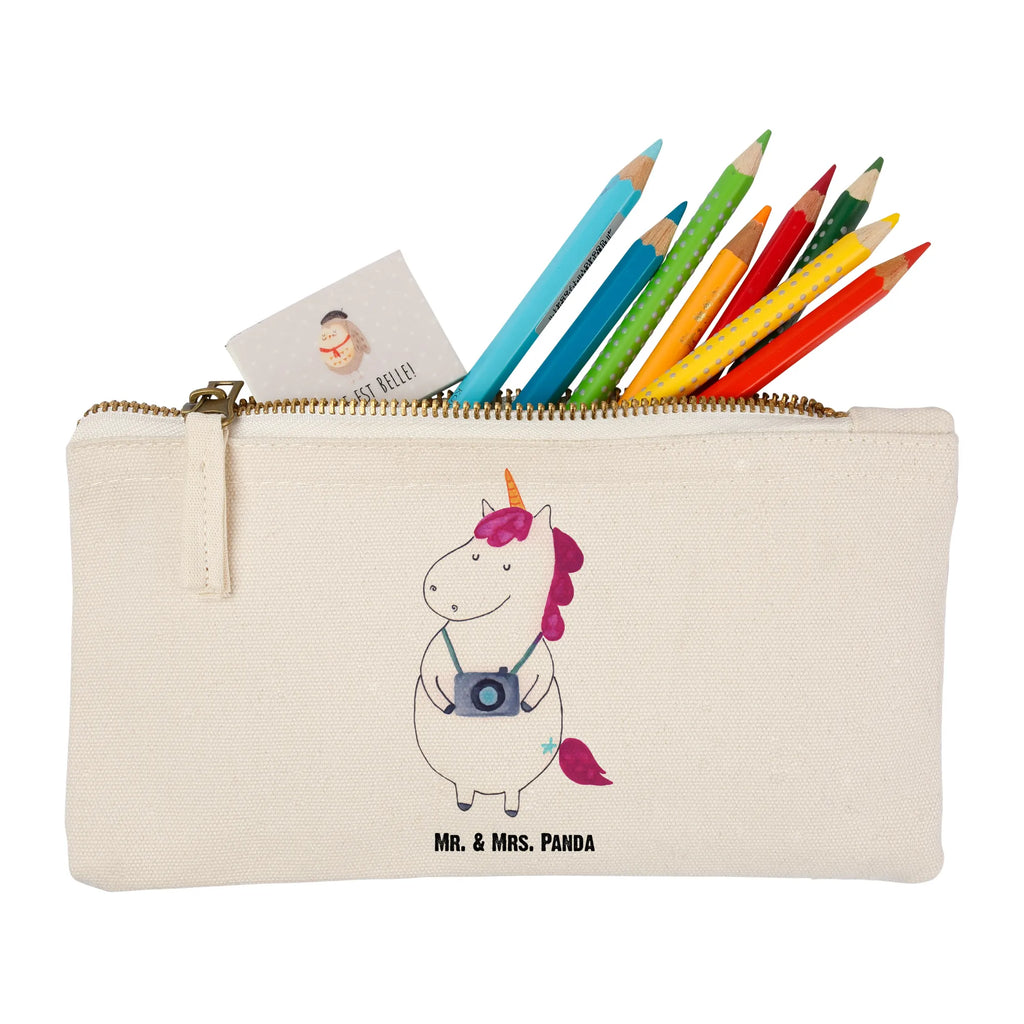 Make-up bag unicorn photographer Schminkbeutel, Kosmetikbeutel, aufbewahrungstasche, Kulturtasche, Kosmetiktasche, Waschbeutel, pencil case, beauty tasche, Schlampermäppchen, beauty case, Waschtasche, Schminktäschchen, kosmetiktäschchen, utensilientasche, Stiftemäppchen, Mäppchen, Kulturbeutel, Schminktasche, toiletry bag, Federmappe, aufbewahrungsbeutel, pinsel tasche, Etui, Einhörner, Unicorn, Einhorn, Einhorn Deko, Weltenbummler, Urlaub, Tourist, Fotograf, Reise, Weltreise, Kurztrip, Reisen, Kamera, Städtereise, Fotografie