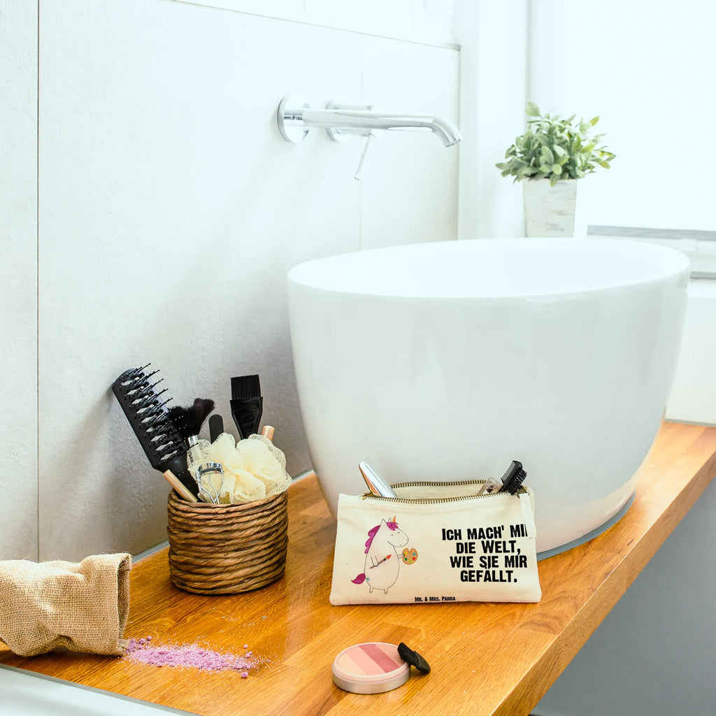 torebka na makijaż Jednorożec Artysta toiletry bag, Kulturbeutel, aufbewahrungsbeutel, kosmetiktäschchen, beauty case, Kosmetikbeutel, Kosmetiktasche, Schminktäschchen, Waschtasche, Stiftemäppchen, utensilientasche, pinsel tasche, Schminktasche, Kulturtasche, pencil case, Mäppchen, Schlampermäppchen, beauty tasche, Etui, Federmappe, aufbewahrungstasche, Schminkbeutel, Waschbeutel, Einhörner, Unicorn, Einhorn, Einhorn Deko, Pinsel, Stift, Künstler, Maler, Englisch, Welt, Geschenk, Farbe, Zeichnen, Malen, Artist