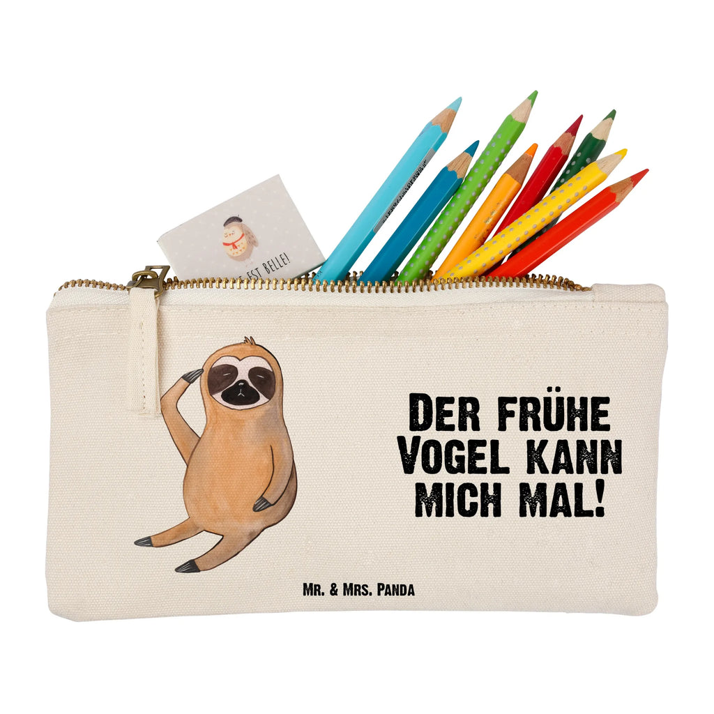 torebka na makijaż leniwiec ptak toiletry bag, beauty tasche, pinsel tasche, pencil case, utensilientasche, Waschtasche, Kulturbeutel, Kosmetiktasche, Federmappe, aufbewahrungsbeutel, Etui, aufbewahrungstasche, Schminktäschchen, Schminkbeutel, Kosmetikbeutel, Schminktasche, kosmetiktäschchen, Stiftemäppchen, Schlampermäppchen, Mäppchen, Kulturtasche, Waschbeutel, beauty case, Faultier, Faultier Geschenk, Faultier Deko, Faultierwelt, faul, Der Frühe Vogel, Lieblingstier, Spinner, Morgenmuffel, Früher Vogel, Frühaufsteher, Vogel, Faultiere