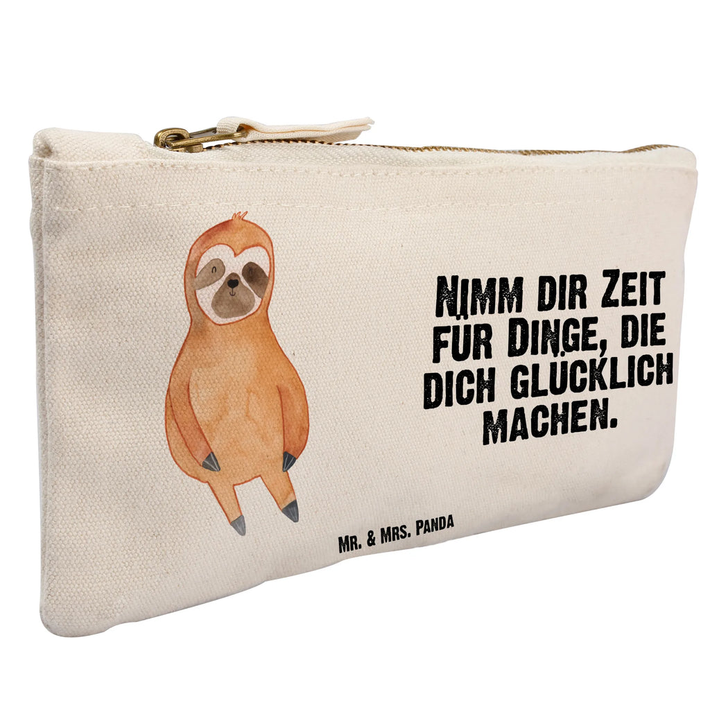 Make-up bag sloth Satisfied Schminkbeutel, beauty case, Kulturbeutel, Kulturtasche, Mäppchen, Etui, pinsel tasche, aufbewahrungstasche, Federmappe, Waschtasche, Schminktäschchen, Kosmetikbeutel, Schlampermäppchen, beauty tasche, kosmetiktäschchen, pencil case, Waschbeutel, Stiftemäppchen, Schminktasche, Kosmetiktasche, utensilientasche, toiletry bag, aufbewahrungsbeutel, Faultier, Faultier Geschenk, Faultier Deko, Gelassenheit, Lieblingstier, faul, Faultiere, Frieden, Zufrieden, Pause, glücklich, Happy, Zufriedenheit, Relaxen, Glück, Ruhe