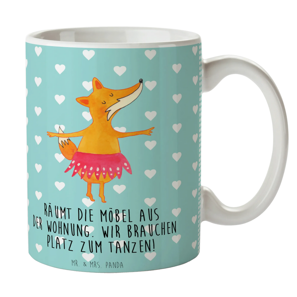 Tasse Fuchs Ballerina Tasse mit Motiven, Tasse mit Zitaten, Kaffeetasse, Porzellantasse, Tasse, Bürotasse, Keramiktasse, Teetasse, Geschenktasse, Fuchs, Ballett, Tänzerin, Füchsin, Party, Einladung, Fuchs Spruch, Geburtstag, Ballerina, Füchse, Tanzen