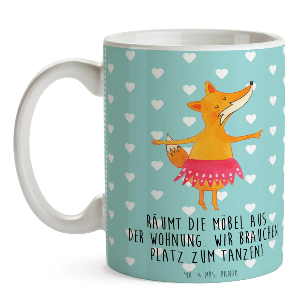 Tasse Fuchs Ballerina Tasse mit Motiven, Tasse mit Zitaten, Kaffeetasse, Porzellantasse, Tasse, Bürotasse, Keramiktasse, Teetasse, Geschenktasse, Fuchs, Ballett, Tänzerin, Füchsin, Party, Einladung, Fuchs Spruch, Geburtstag, Ballerina, Füchse, Tanzen