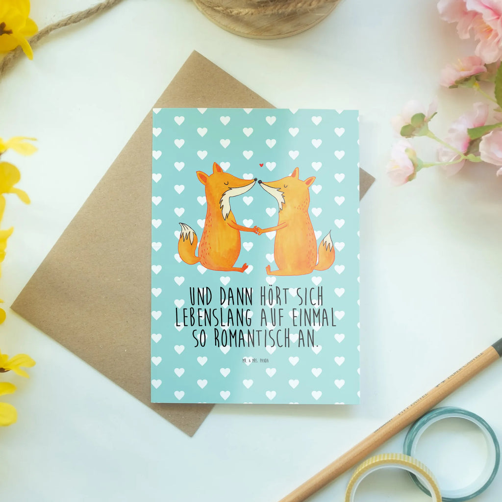 Kartka okolicznościowa lisy miłość osterkarten, Motivkarte, babykarte, hochzeitskarten, valentinstagskarte, Glückwunschkarte, genesungskarte, dankeskarten, einladungskarten, Klappkarte, vatertagskarte, firmungskarte, abiturkarte, glückwunschkarten, spruchkarte, kommunionskarte, Grußkarten, Grußkarte, jubiläumskarte, osterkarte, neujahrskarte, Beileidskarte, weihnachtskarten, Fuchs, Verlobte, Partner, Liebe, Fox, Liebesbeweis, Freund, Füchse, Ehefrau, Paar, Freundin, Liebespaar, Ehe, Ehemann