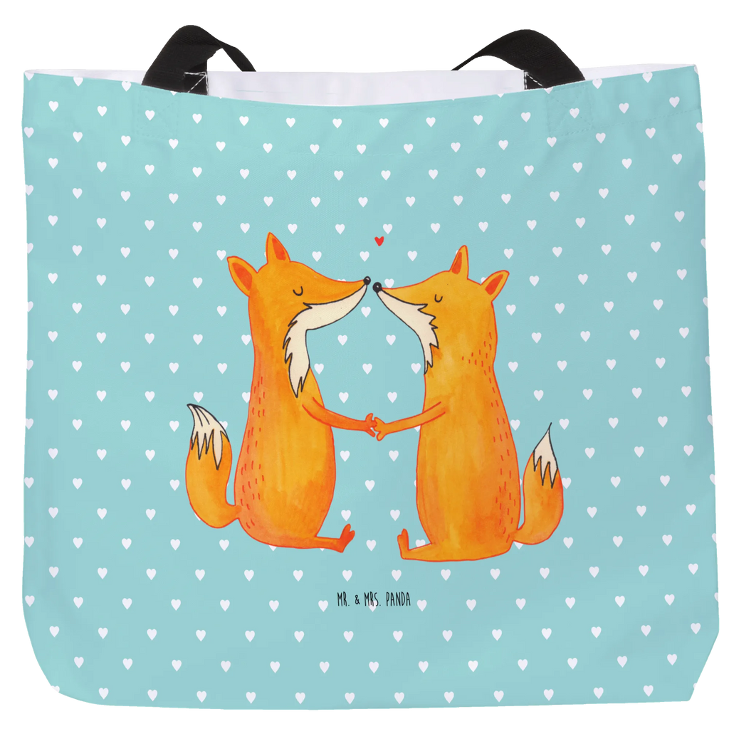 Shopper foxes Love large, carrier bag, beach bag, bag, handle bag, XXL, woman, shopping bag, shopper, fox, foxes, forest wildlife, clever as a fox, animal lover, couple, partner, wife, proof of love, marriage, lovers, love, husband, fiancée, boyfriend, girlfriend
