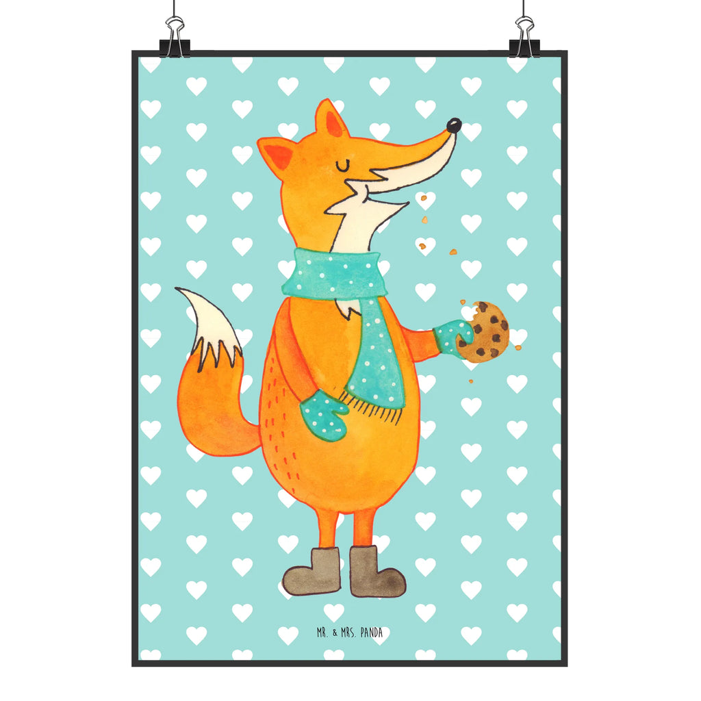 Plakat lis ciasteczko Plakat, Poster, grafikposter, Wandposter, Bild für Wand, Bild, Wanddekoration, kunstposter, kunstdruck poster, kunst für die wand, drucke, Mr. & Mrs. Panda Poster, Deko Bild, Wanddeko Bild, wanddruck, Kunstdruck, Designposter, Wandbild, Posterdruck, Wandschmuck, wanddeko, wandkunst, Fuchs, Füchse, Weihnachtszeit, Backen Spruch, Liebe, Plätzchen, Winter, Kekse, Küche Deko