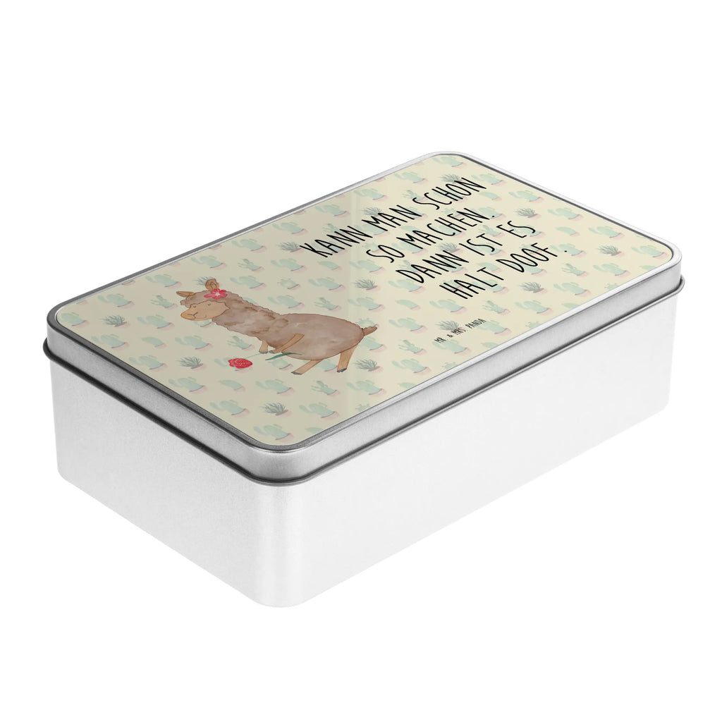 Metalowa puszka alpaka kwiat Alpaka, Lama