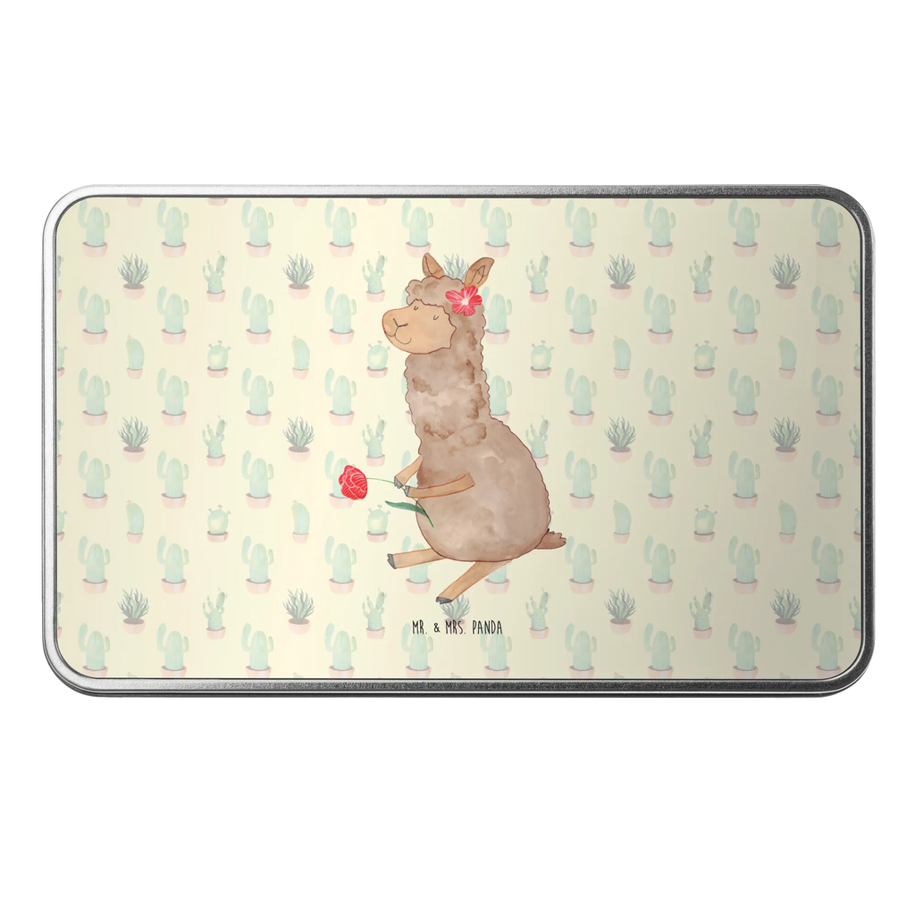 Metalowa puszka alpaka kwiat Alpaka, Lama