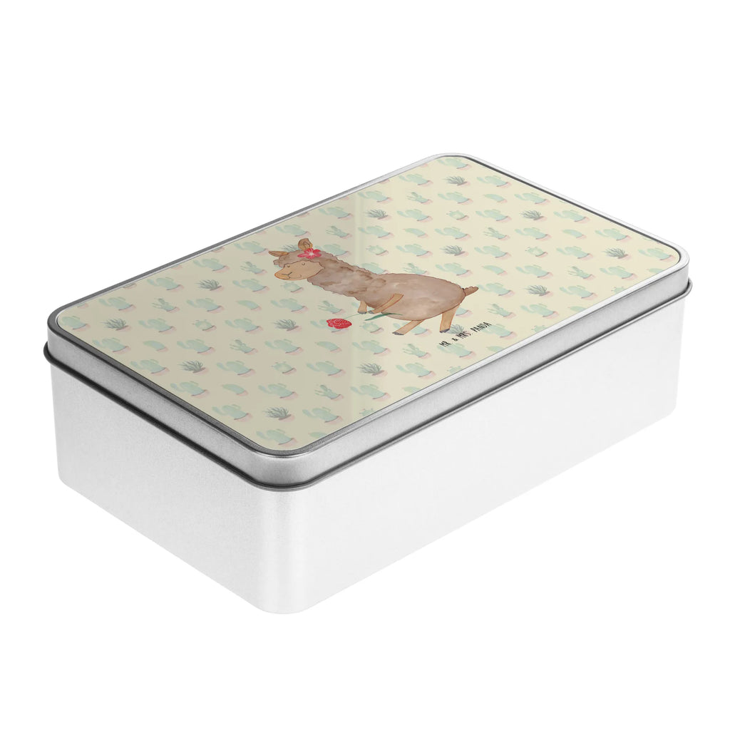 Metalowa puszka alpaka kwiat Alpaka, Lama