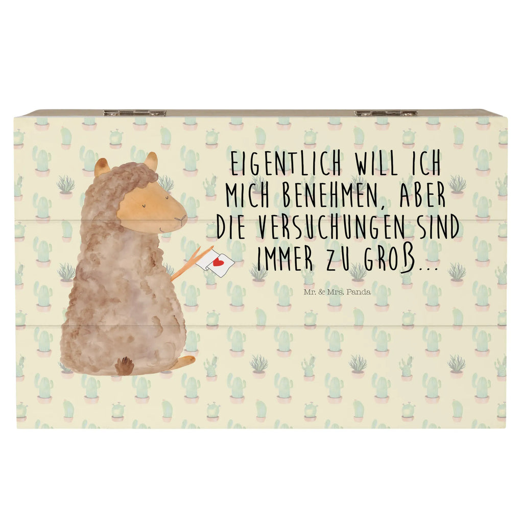 Wooden chest alpaca banner Aufbewahrungsbox, Kiste, Erinnerungskiste, XXL, Dekokiste, Geschenkdose, Schatzkiste, Schatulle, Holzkiste, Truhe, Geschenkbox, Erinnerungsbox, Alpaka, Lama, Alpakas, Liebe, Lamas