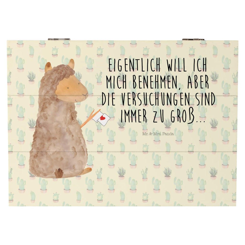 Wooden chest alpaca banner Aufbewahrungsbox, Kiste, Erinnerungskiste, XXL, Dekokiste, Geschenkdose, Schatzkiste, Schatulle, Holzkiste, Truhe, Geschenkbox, Erinnerungsbox, Alpaka, Lama, Alpakas, Liebe, Lamas