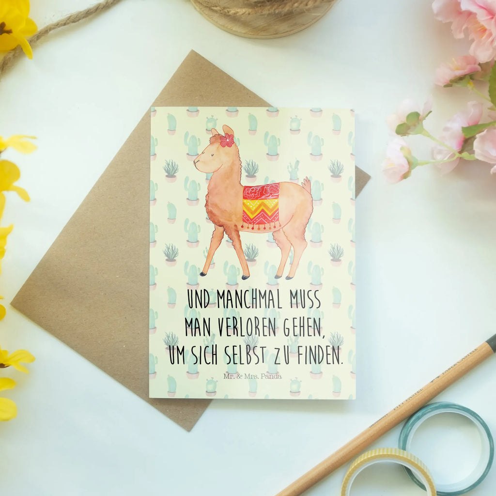 Kartka okolicznościowa alpaka Dumny Alpaka, Lama