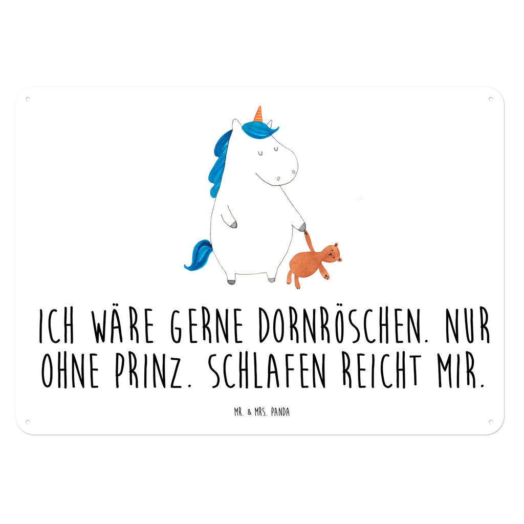 Blechschild Einhorn Teddy Türschild Metall, Blechschild Büro, Blechschild Küche, Blechschild Für Männer, Blechschild Für Frauen, Dekoschild Metall, Blechschild Groß, Blechschild, Blechschild Zum Aufhängen, Wandschild Metall, Unicorn, Einhorn, Einhörner, Einhorn Deko, Singleleben, Gute Nacht, Träumen, Freundin, schlafen, Single, Bett