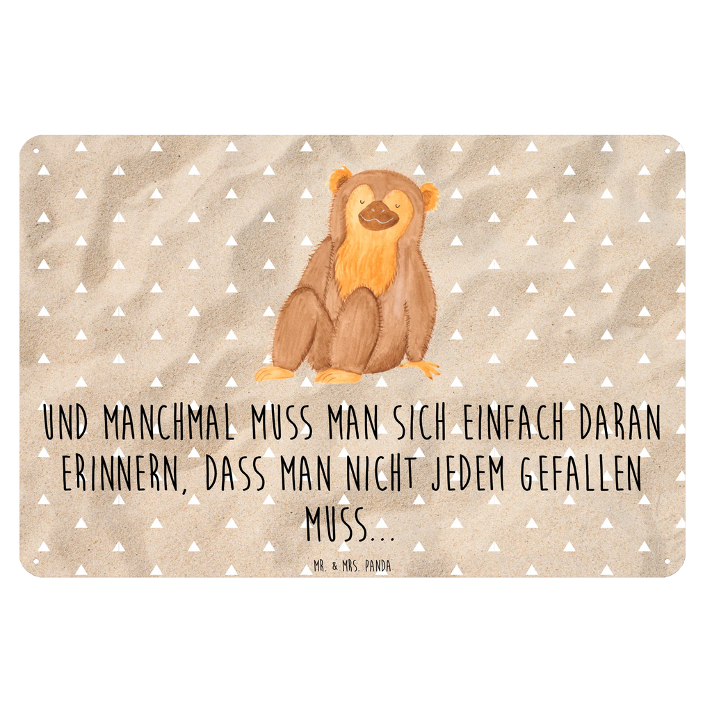 Blechschild Affe Wandschild Metall, Türschild Metall, Blechschild Zum Aufhängen, Blechschild, Blechschild Küche, Blechschild Für Männer, Blechschild Büro, Dekoschild Metall, Blechschild Groß, Blechschild Für Frauen, Wildtiere, Afrika, Affen, Selbstliebe, Selbstbewusstsein, Selfcare, Selbstachtung, Affe, Motivation, Respekt, Liebe, Äffchen