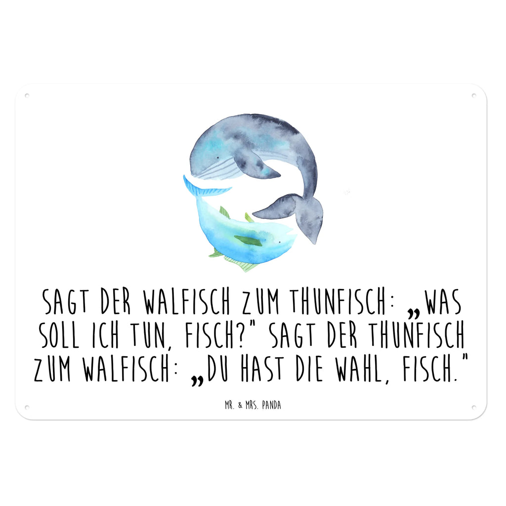 Blechschild Walfisch Thunfisch Blechschild Büro, Blechschild Zum Aufhängen, Dekoschild Metall, Türschild Metall, Wandschild Metall, Blechschild, Blechschild Für Männer, Blechschild Groß, Blechschild Küche, Blechschild Für Frauen, Lustige Sprüche, Tiere, Tiermotive, Gute Laune, Spruch Des Tages, Wal, Witz, Wahl, Spruch Lustig, Flachwitz, Tunfisch, Wortwitz Lustig, Flachwitz Geschenk