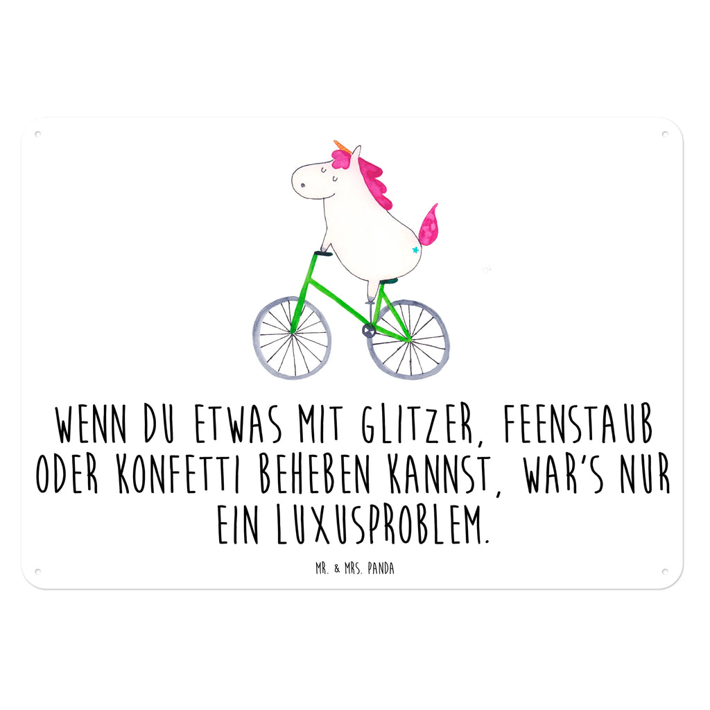 Blechschild Einhorn Radfahrer Blechschild Für Frauen, Wandschild Metall, Dekoschild Metall, Blechschild Zum Aufhängen, Blechschild Für Männer, Blechschild Groß, Blechschild, Blechschild Küche, Blechschild Büro, Türschild Metall, Unicorn, Einhorn, Einhörner, Einhorn Deko, Luxusproblem, Radfahren, Feenstaub, Liebeskummer, Konfetti, Rad, Bike, Kummer, Radfahrer