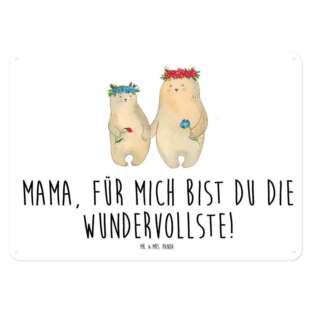 Blechschild Bären mit Blumenkranz Blechschild, Metallschild, Geschenk Schild, Schild, Magnet-Metall-Schild, Deko Schild, Wandschild, Wand-Dekoration, Türschild, Familie, Vatertag, Muttertag, Bruder, Schwester, Mama, Papa, Oma, Opa, Bär, Bären, Mutter, Mutti, Mami, Lieblingsmensch, Lieblingsmama, beste Mutter, weltbeste Mama, Geschenk Mama. Muttertag, Tochter, Kind, Kinder, Töchter, Family, Vorbild