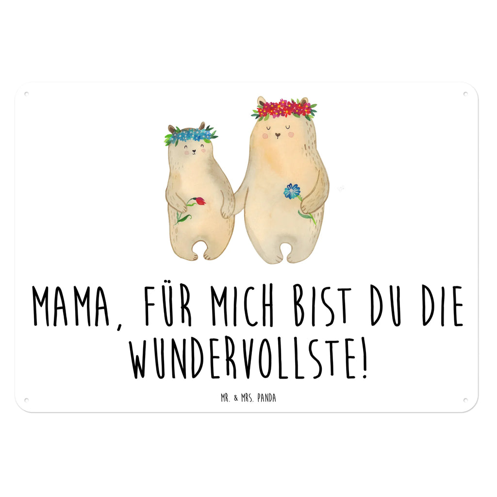 Blechschild Bären mit Blumenkranz Blechschild, Metallschild, Geschenk Schild, Schild, Magnet-Metall-Schild, Deko Schild, Wandschild, Wand-Dekoration, Türschild, Familie, Vatertag, Muttertag, Bruder, Schwester, Mama, Papa, Oma, Opa, Bär, Bären, Mutter, Mutti, Mami, Lieblingsmensch, Lieblingsmama, beste Mutter, weltbeste Mama, Geschenk Mama. Muttertag, Tochter, Kind, Kinder, Töchter, Family, Vorbild