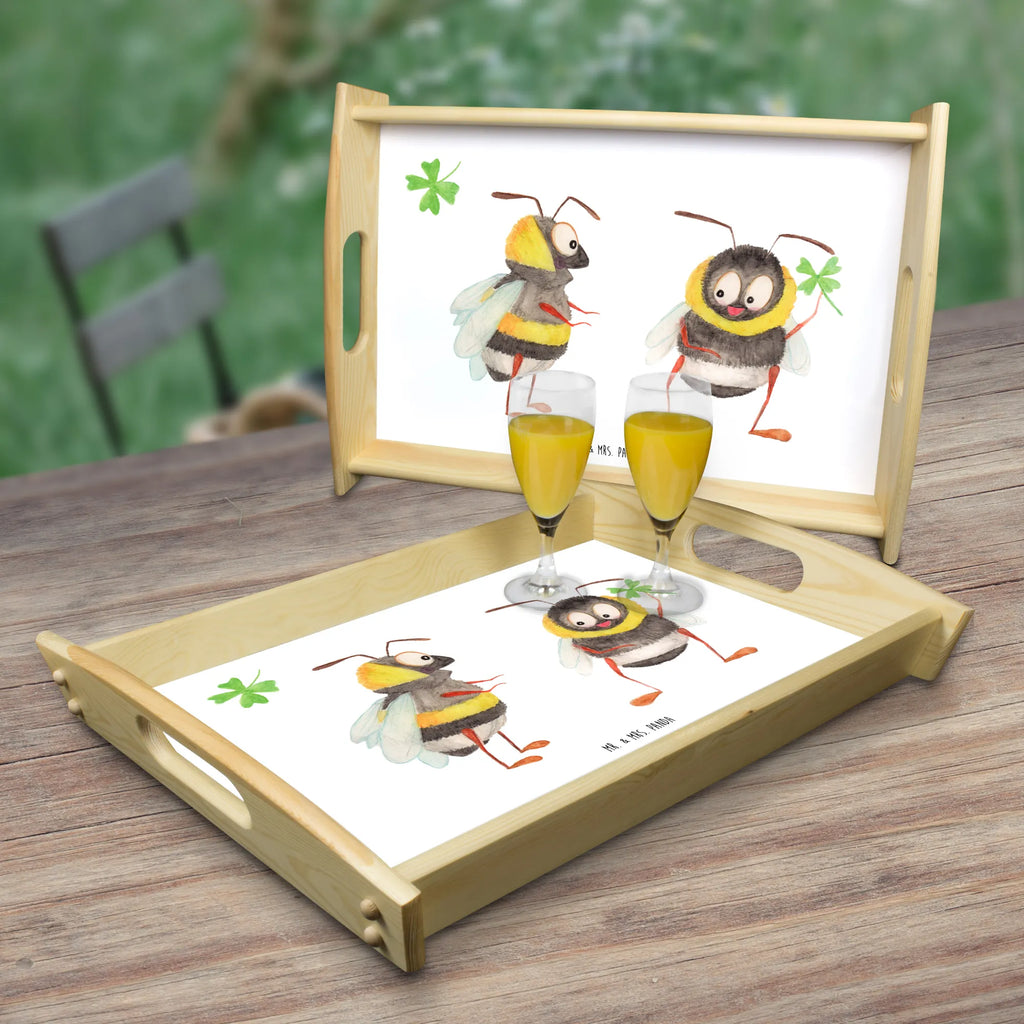 Taca serwisowa Trzmiele koniczyna Motywy zwierzęce, dobra energia, zabawne powiedzonka, zwierzęta